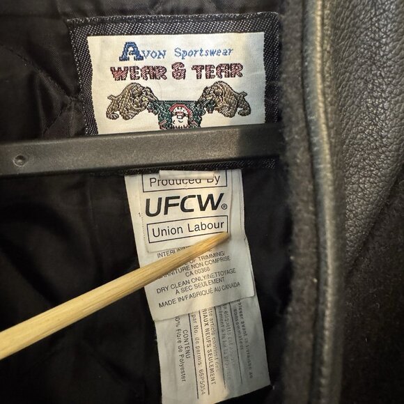 Avon Sportswear Wear & Tear Vintage Wool `North York Soccer 2XL Varsity Jacket - Picture 5 of 9